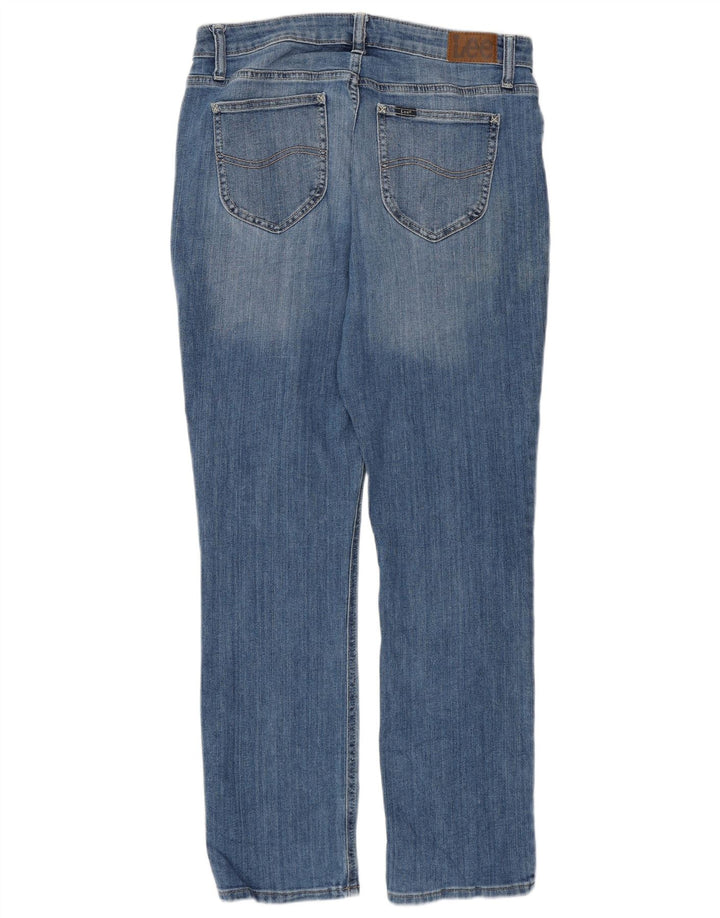 Jeans dritti LEE da donna a vita media, vestibilità regolare, US 10 grandi W32 L29 blu