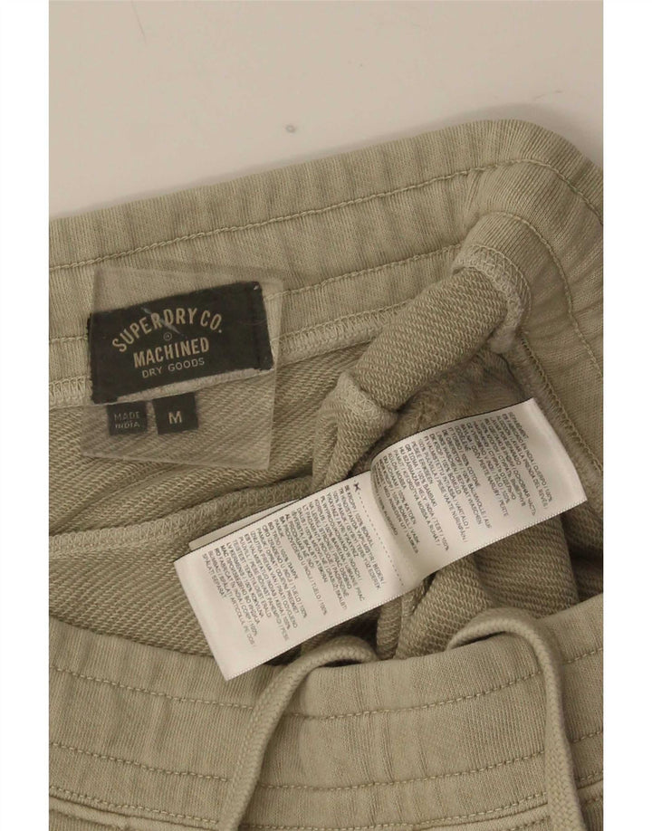 Pantaloncini sportivi cargo da uomo Superdry cotone kaki medio