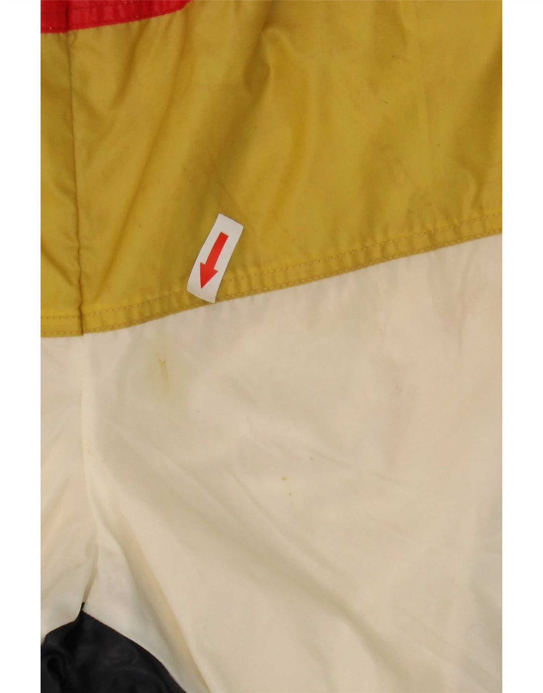 Pantaloncini da bagno vintage da uomo IT 52 Large in nylon color block multicolore