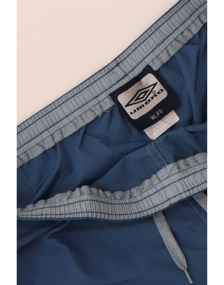 Pantaloncini sportivi da uomo Umbro grandi in nylon blu