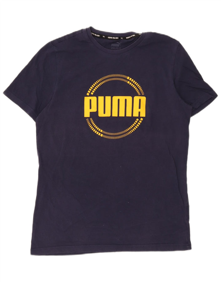 Maglietta grafica Puma da bambino 15-16 anni Blu navy