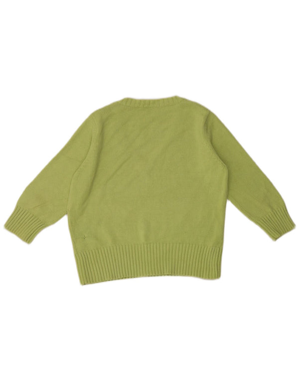 Maglione da donna Marks & Spencer con maniche a 3/4 e scollo a V UK 18 XL Verde