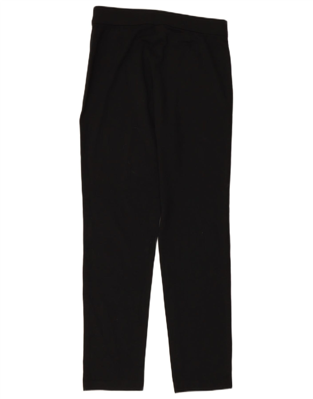 MARKS & SPENCER Pantaloni casual dritti da donna UK 12 Medio W30 L30 Nero