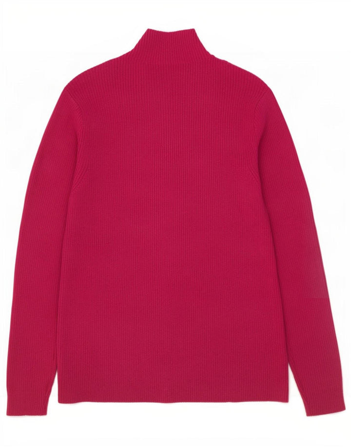 Maglione maglione a collo alto da donna Marks & Spencer UK 14 grande viola