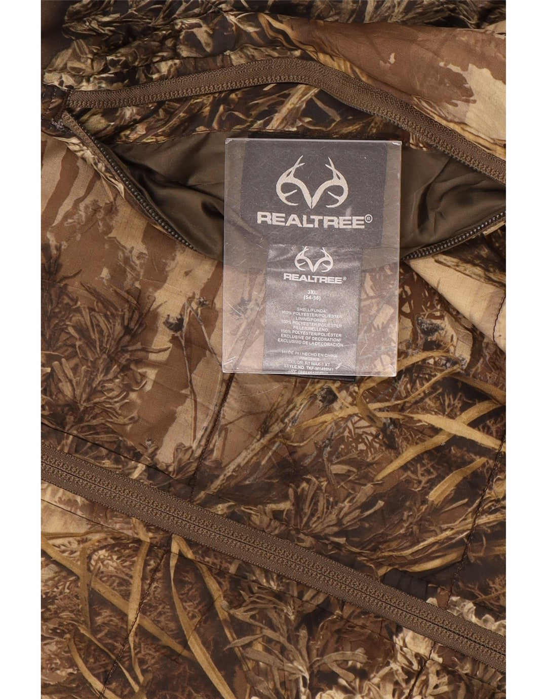 Gilet reversibile da uomo REALTREE IT 54/56 3XL Poliestere mimetico marrone