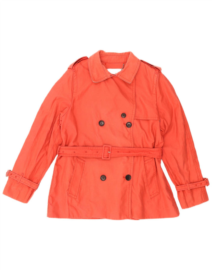 Trench corto da donna Coach UK 18 XL rosso cotone
