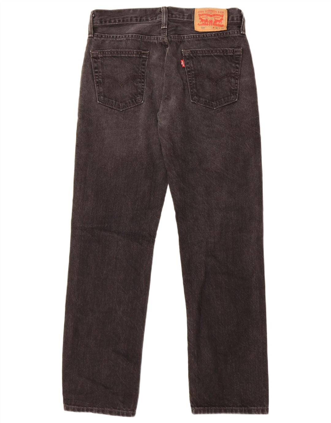 Jeans dritti 514 da donna Levi's W30 L32 cotone nero