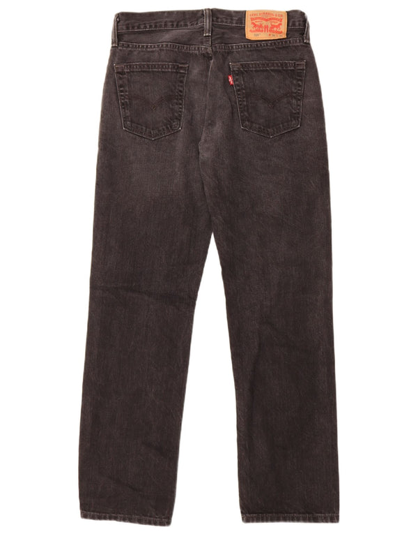 Jeans dritti 514 da donna Levi's W30 L32 cotone nero