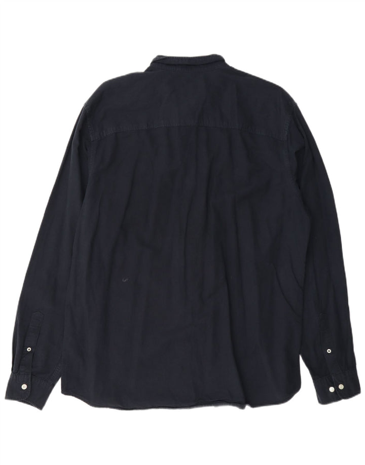 Camicia da uomo Jack & Jones 2XL cotone blu navy