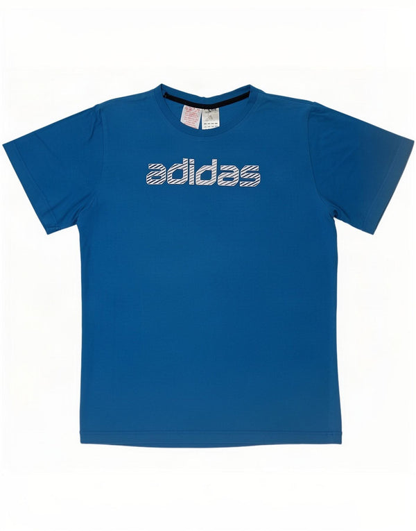 Adidas T-shirt grafica da bambino 15-16 anni Blu cotone