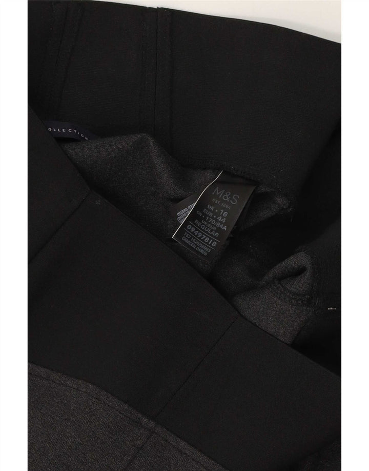Leggings da donna Marks & Spencer UK 16 Large in viscosa color block grigio