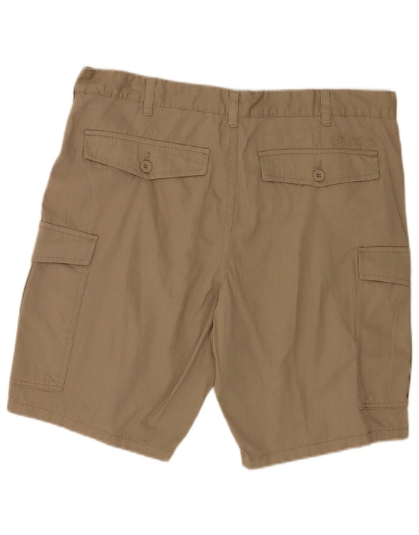 Pantaloncini cargo da uomo Mountain Warehouse W36 grandi in cotone beige