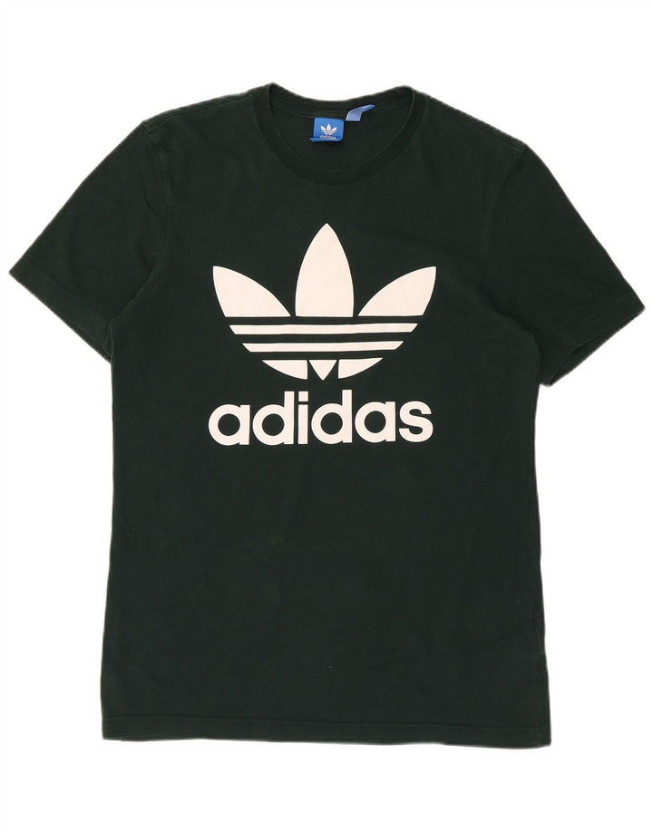 T-shirt grafica da uomo ADIDAS Top piccola in cotone verde