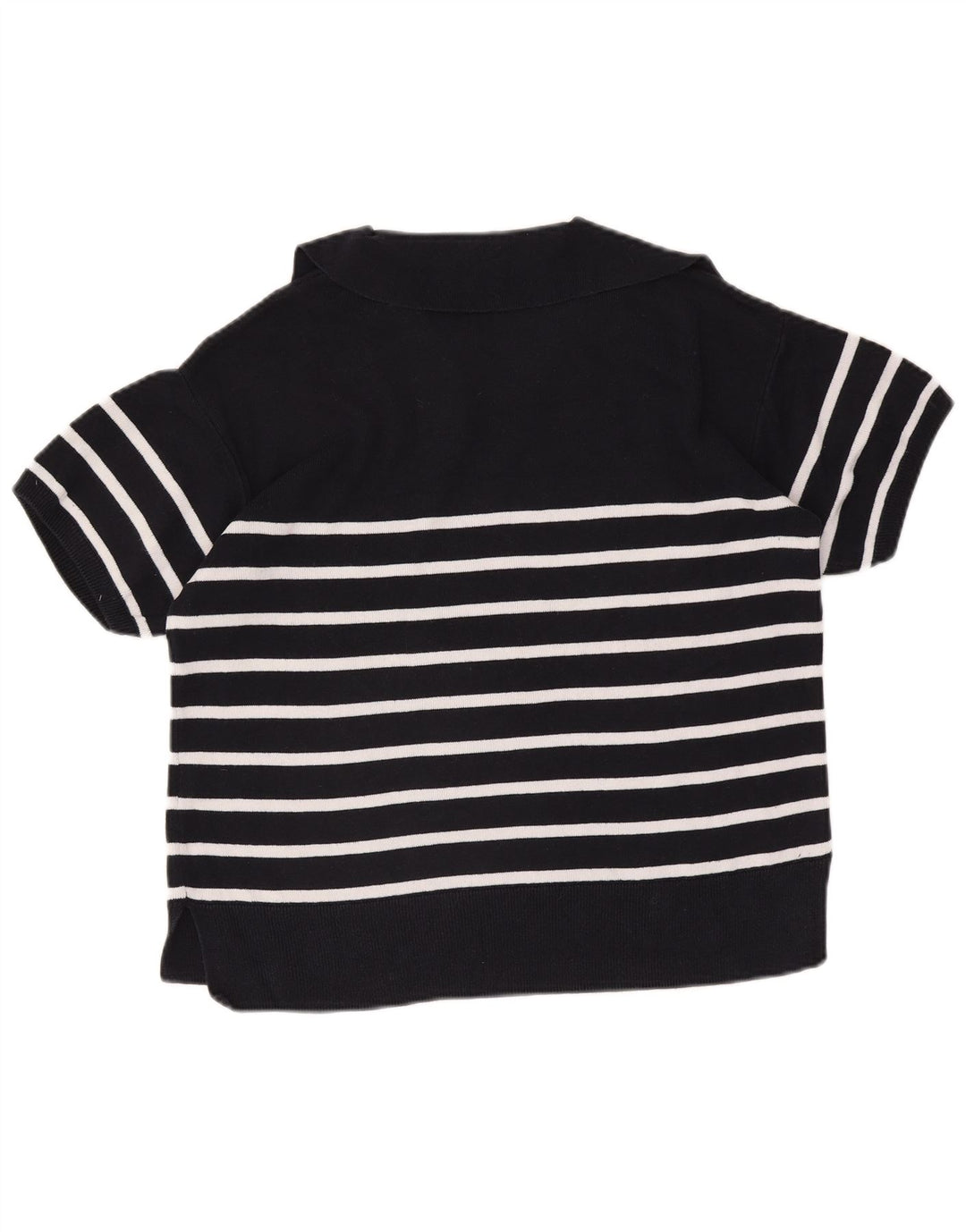 Maglione maglione collo alto da donna Marks & Spencer UK 14 blu navy medio
