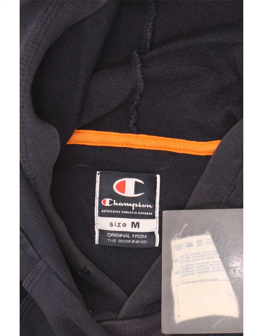 Felpa con cappuccio da uomo Champion, cotone medio blu navy