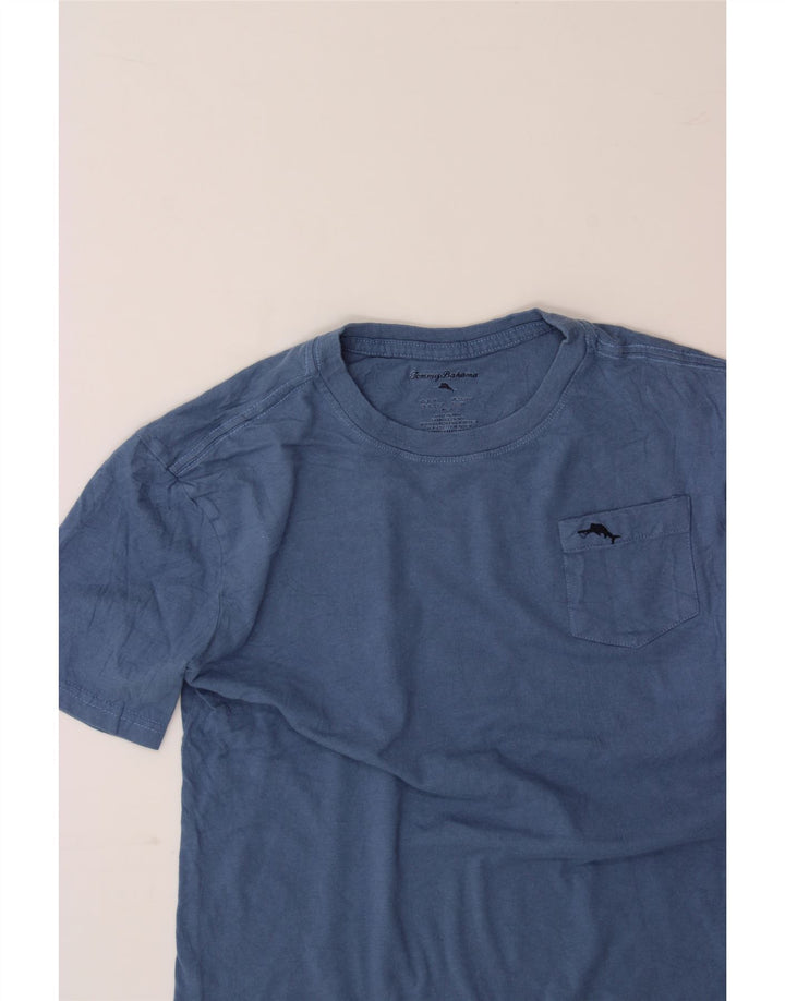 TOMMY BAHAMA Boys T-Shirt Top 13-14 Years Blue Vintage Tommy Bahama and Second-Hand Tommy Bahama from Messina Hembry 