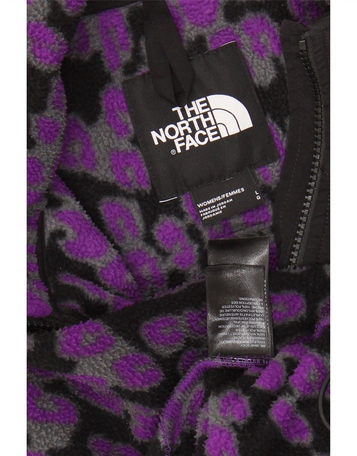 Giacca in pile da donna THE NORTH FACE UK 16 Grande stampa animalier viola