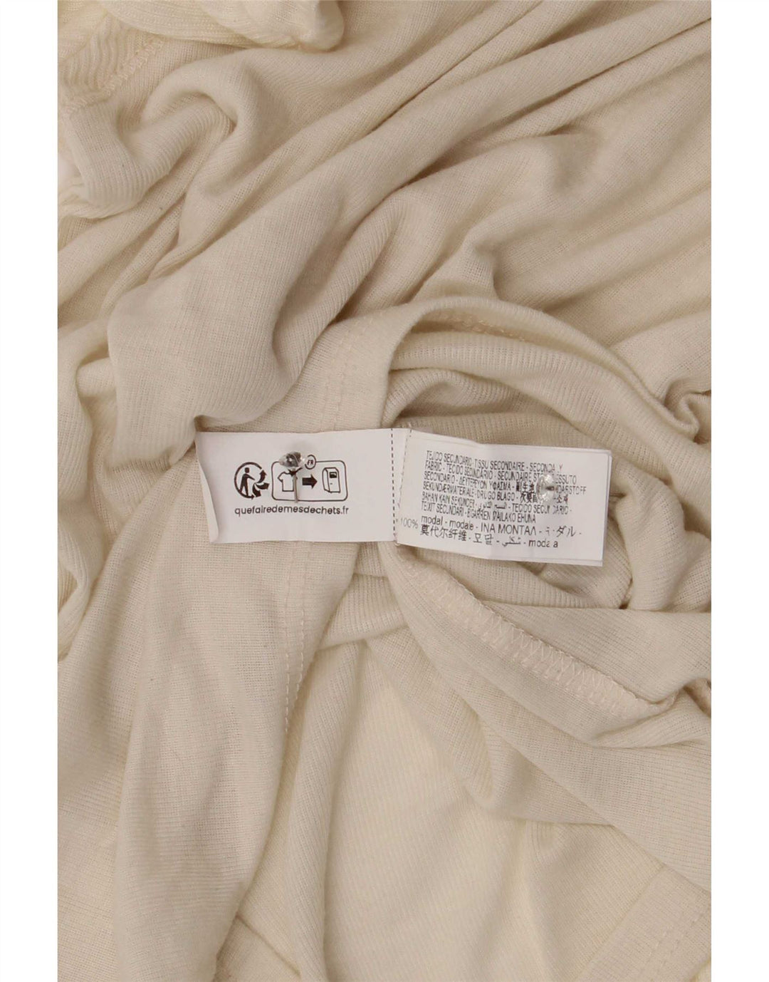 Top Zara da donna a maniche lunghe UK 8 Small bianco modal