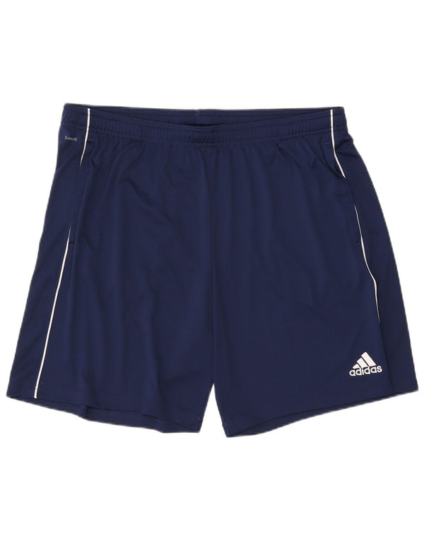 Pantaloncini sportivi ADIDAS Climalite da uomo 2XL poliestere blu navy