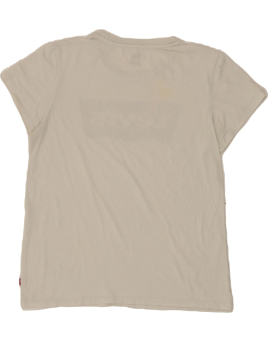 LEVI'S Womens Graphic T-Shirt Top UK 14 Large White Cotton Vintage Levi's and Second-Hand Levi's from Messina Hembry 