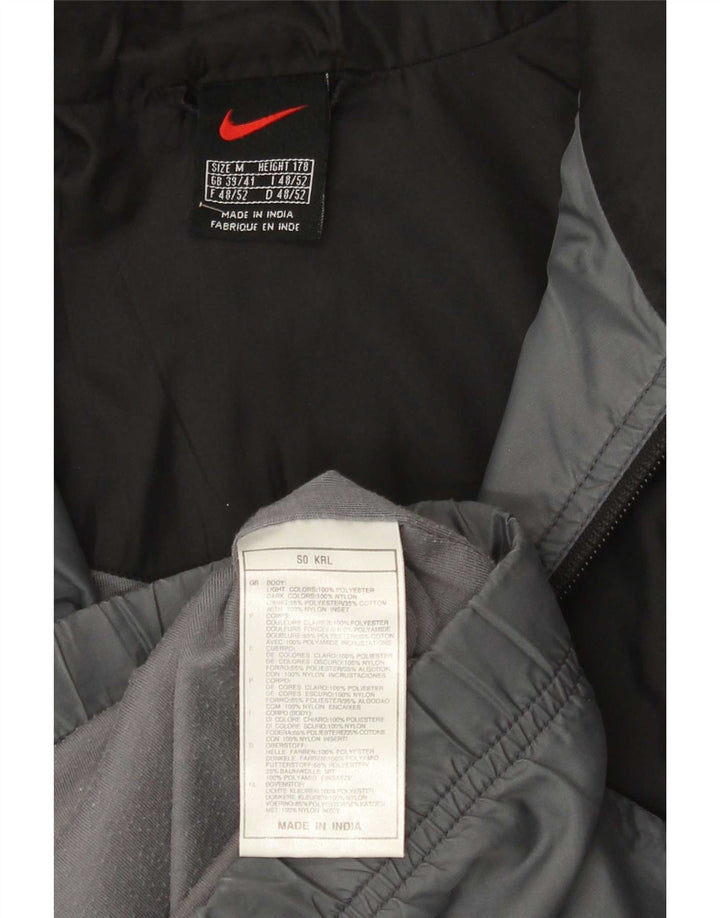 Giacca da tuta da uomo Nike UK 39/41 Poliestere color block grigio medio