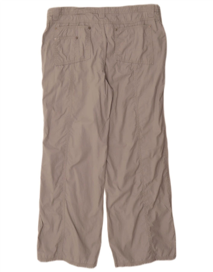 Pantaloni cargo dritti da donna Marks & Spencer UK 14 Large W34 L30 Grigio