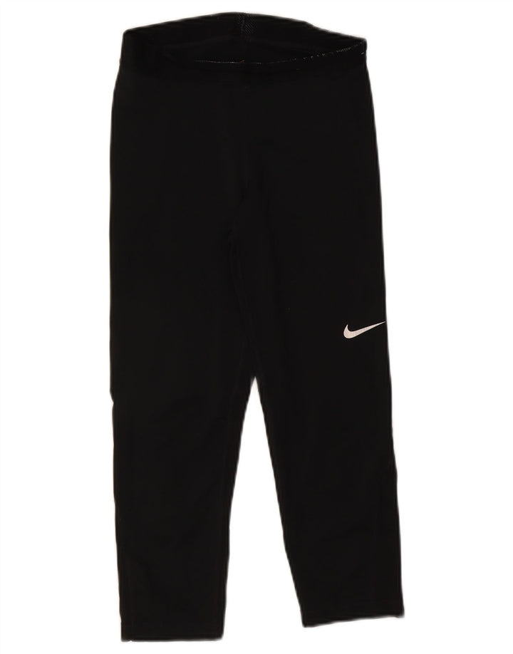 Leggings Nike Dri Fit Capri da donna UK 8 piccoli neri