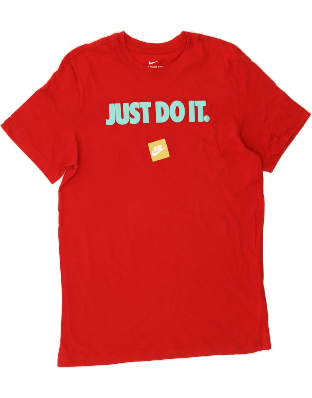 NIKE Mens Graphic T-Shirt Top Medium Red Cotton Vintage Nike and Second-Hand Nike from Messina Hembry 