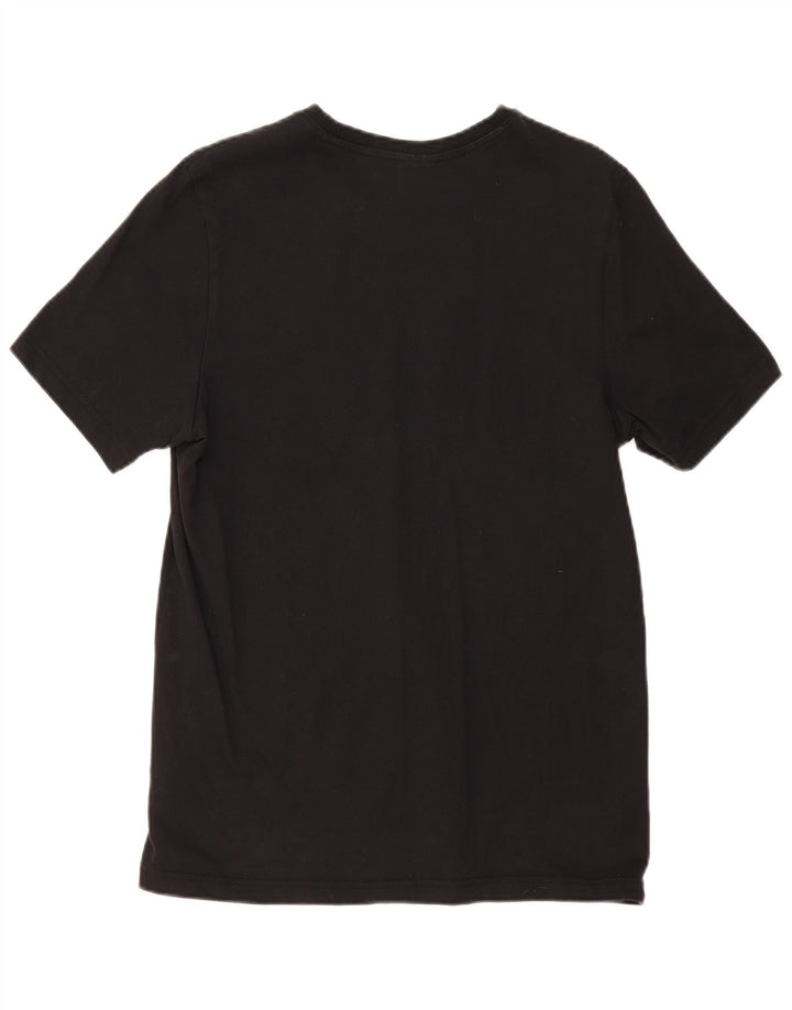 T-shirt grafica da uomo Reebok Top grande in cotone nero