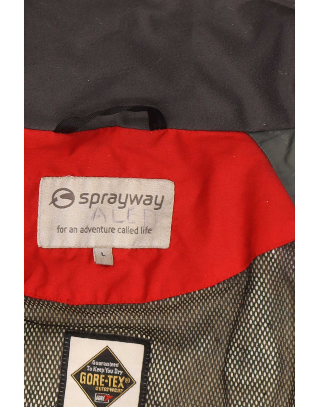 Giacca antipioggia Sprayway da uomo Gore-Tex UK 40 Large Verde Colourblock in poliammide