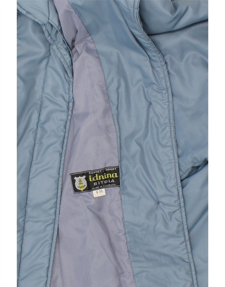 VINTAGE Womens Padded Coat UK 18 XL Blue Polyester Vintage Vintage and Second-Hand Vintage from Messina Hembry 