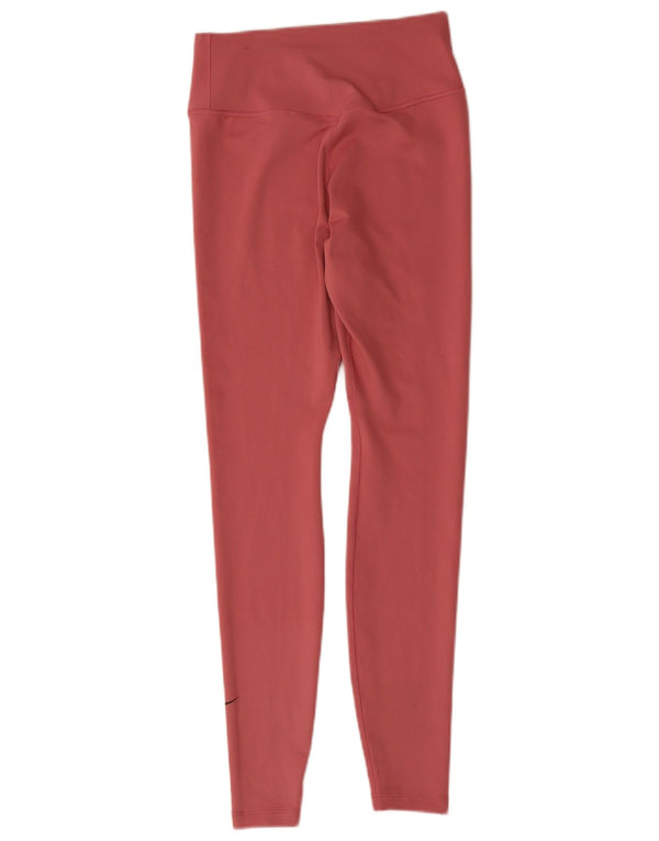 Leggings Dri Fit da donna NIKE UK 8 Small poliestere rosa