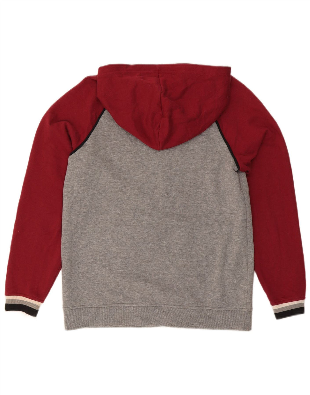 Giacca da ginnastica da uomo con cappuccio Vans Small in cotone color block rosso