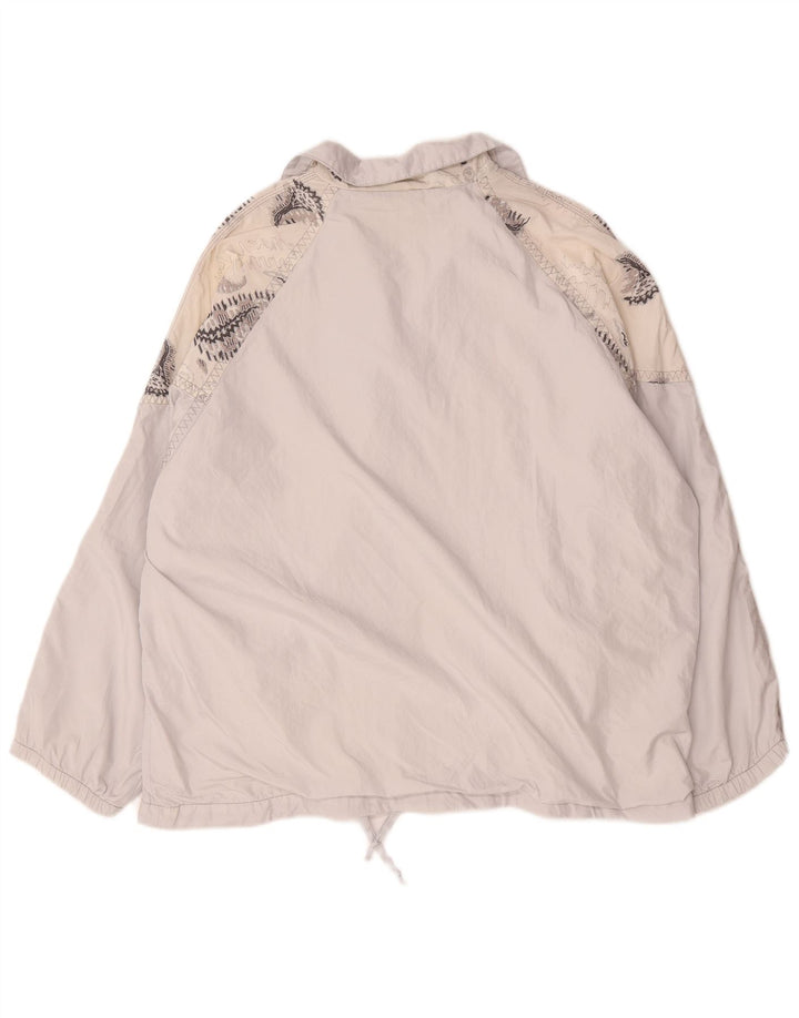 Giacca da ginnastica vintage da uomo XL color bianco