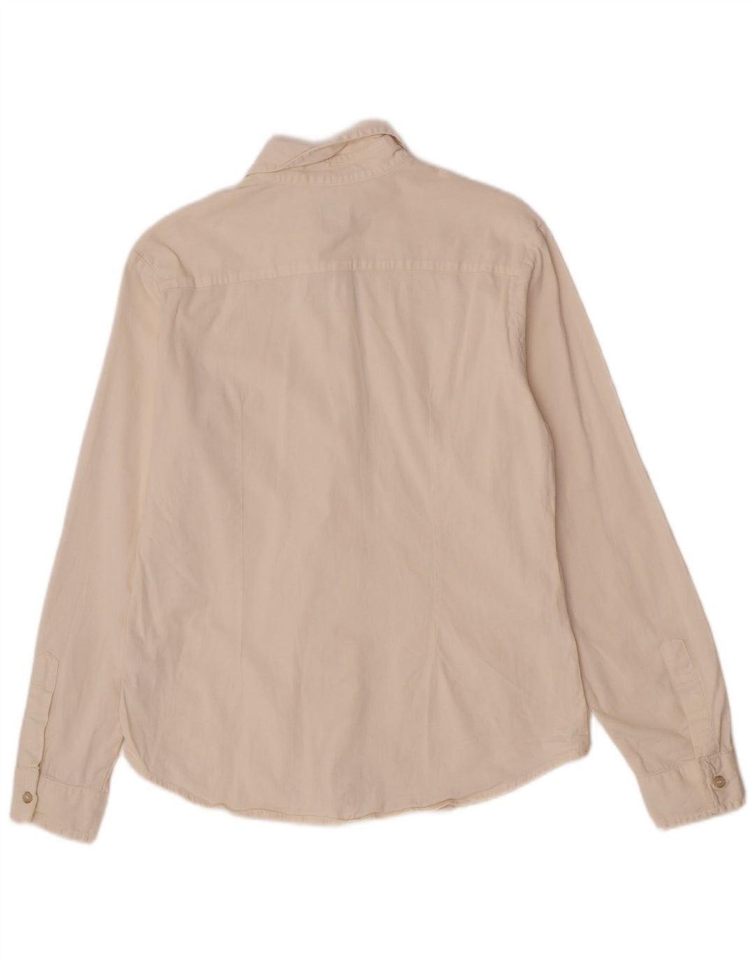 Camicia dalla vestibilità regolare da donna Think Pink UK 14 cotone bianco sporco medio