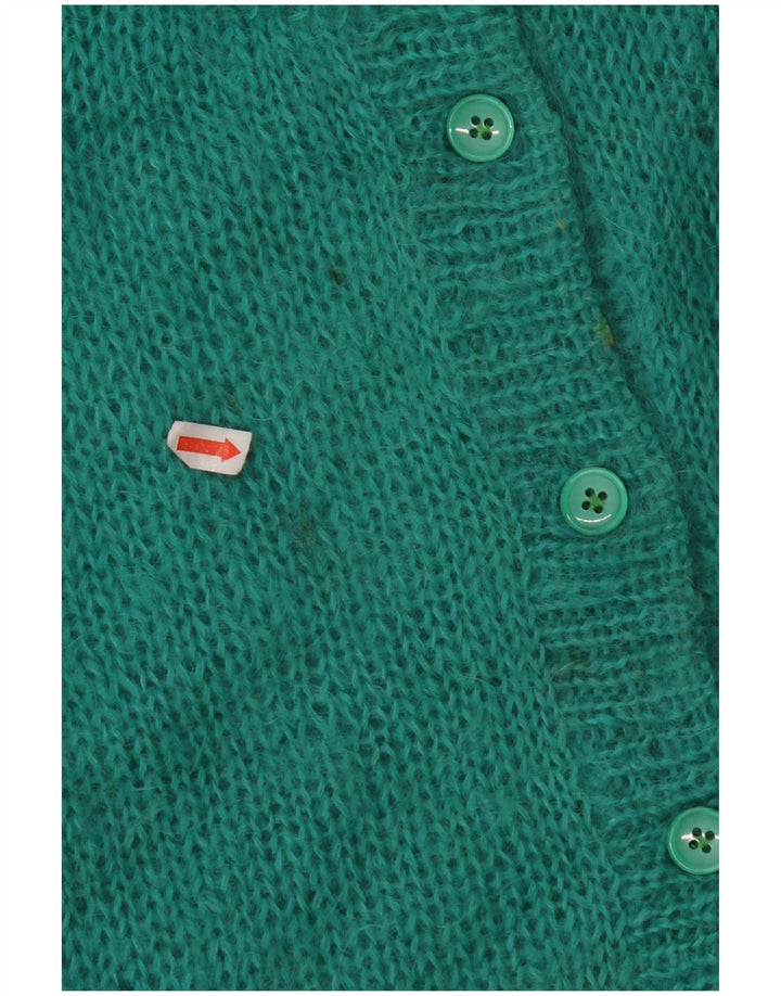 Maglione cardigan da donna VINTAGE UK 16 grande verde