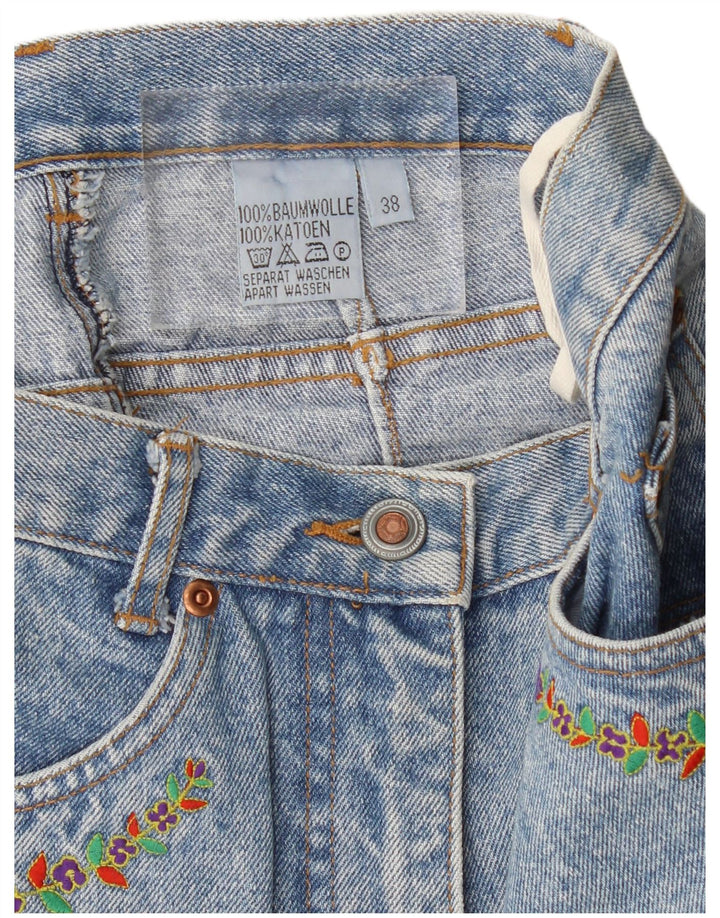 Gonna in denim da donna Cougar EU 38 Medio W28 Cotone floreale blu