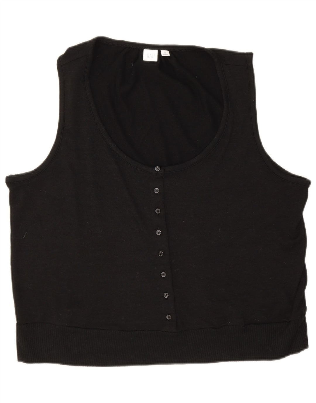 Top camicetta senza maniche da donna Gap UK 18 XL poliestere nero