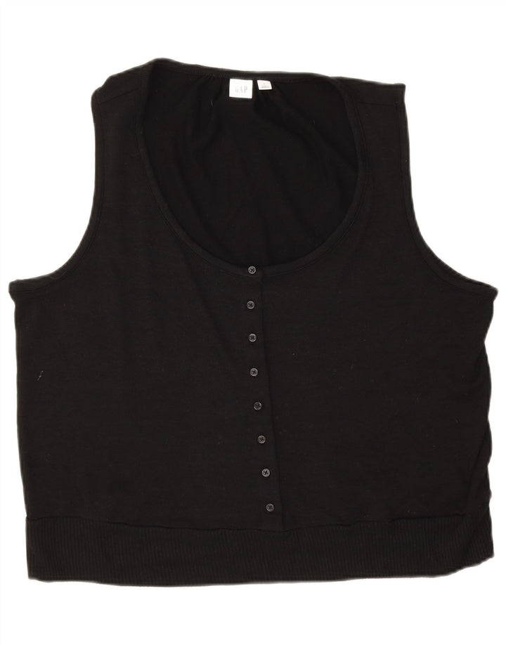 Top camicetta senza maniche da donna Gap UK 18 XL poliestere nero