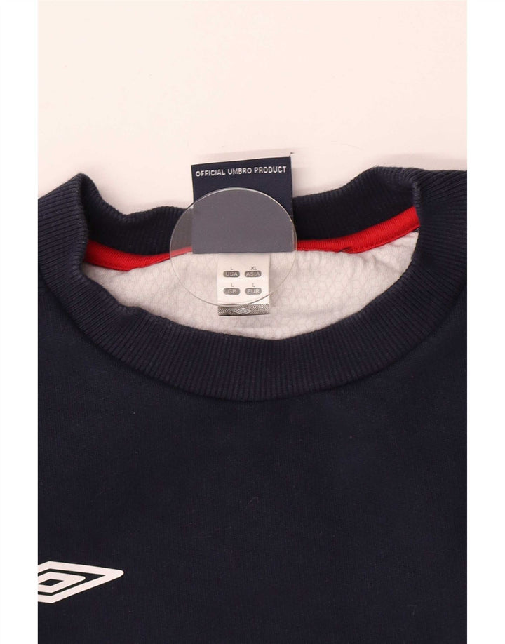Felpa da uomo Umbro maglione grande blu navy