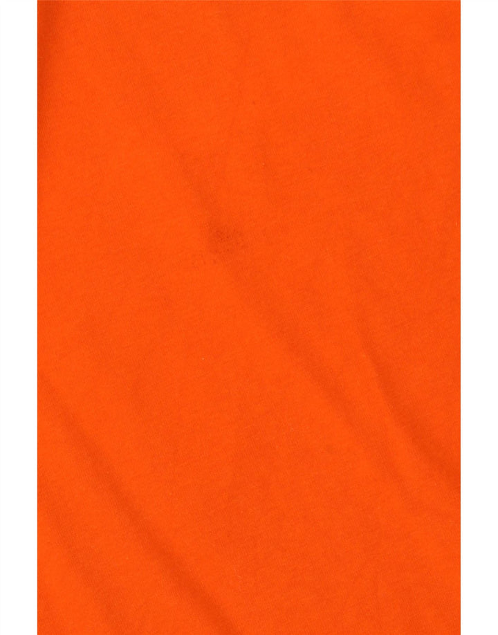 T-shirt grafica da uomo Champion Top in cotone color block arancione medio