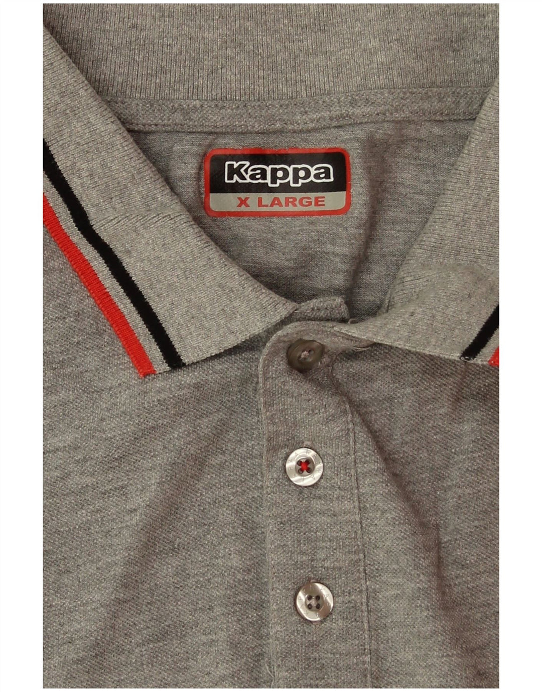 Polo Kappa da uomo XL grigia screziata