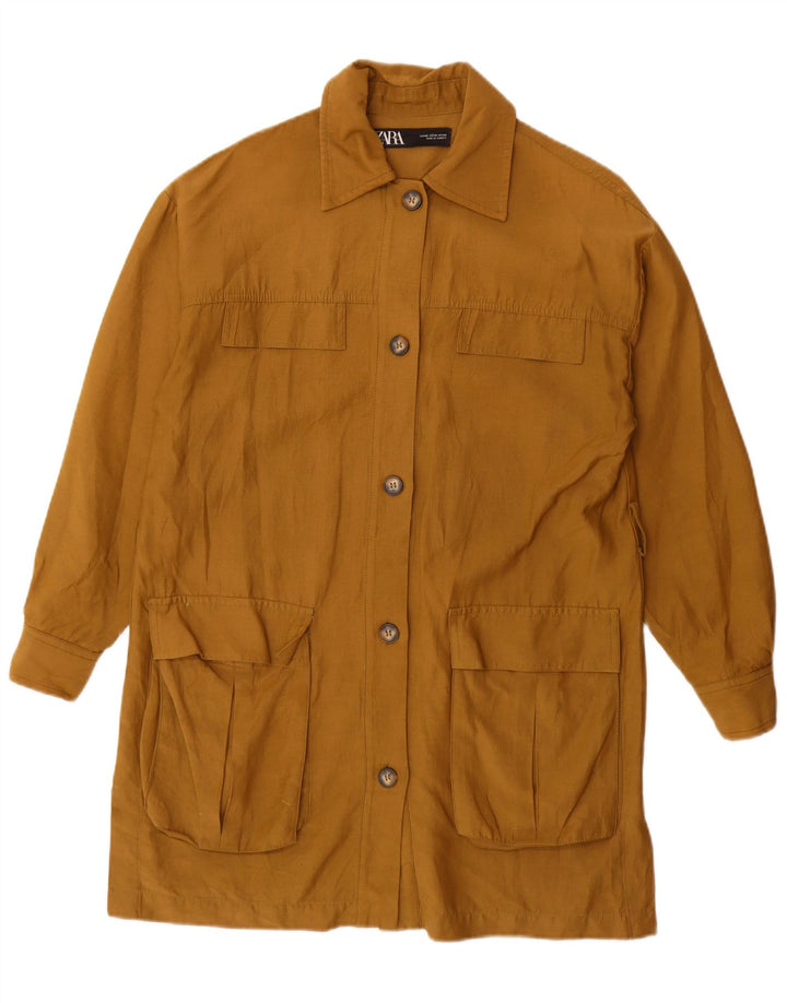 Giacca utilitaria oversize da donna Zara UK 6 XS Cotone beige