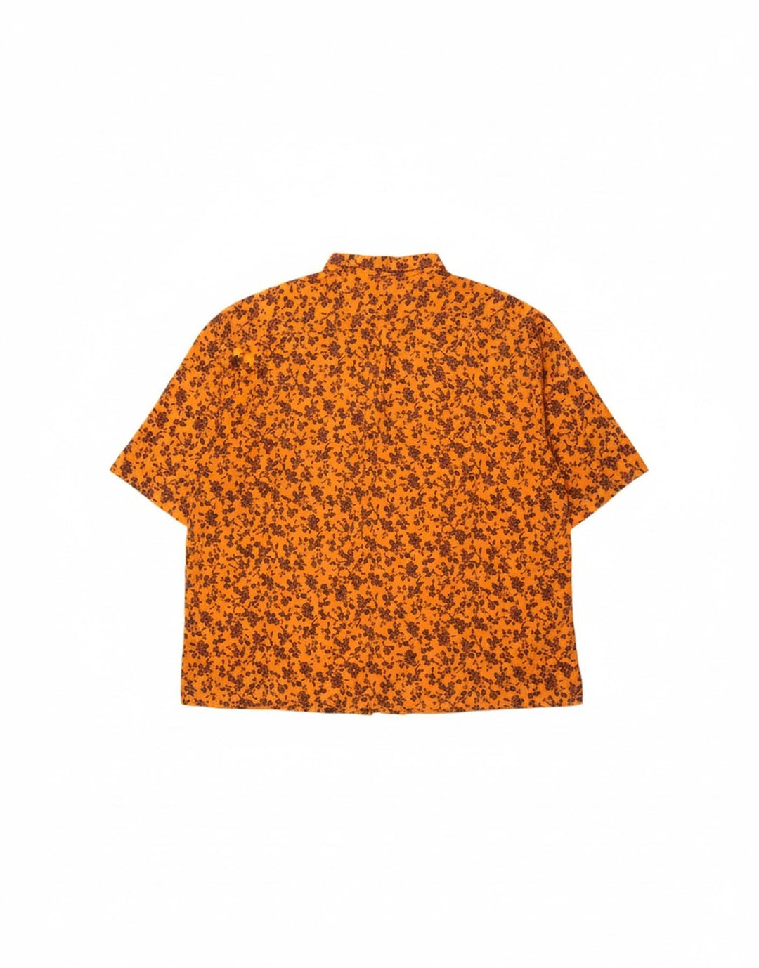 TAVARNER Mens Short Sleeve Shirt XL Orange Floral