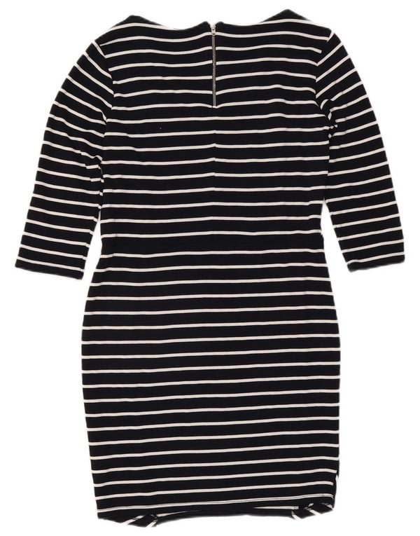 Abito tubino con maniche a 3/4 da donna Warehouse UK 14 Grandi righe blu navy