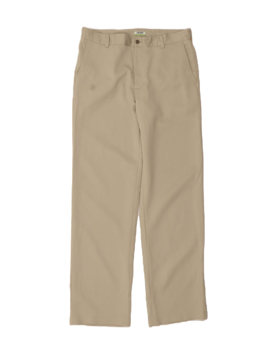 IZOD Mens Straight Chino Trousers W34 L34  Beige Polyester Vintage Izod and Second-Hand Izod from Messina Hembry 