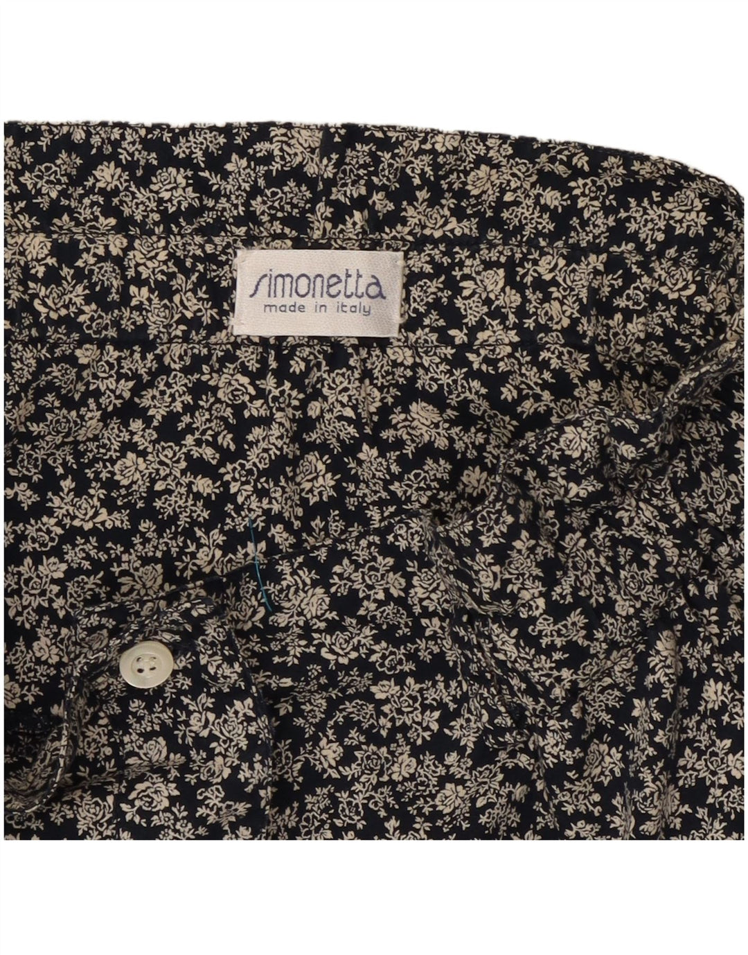 Gonna a trapezio da donna Simonetta W26 piccola floreale blu navy