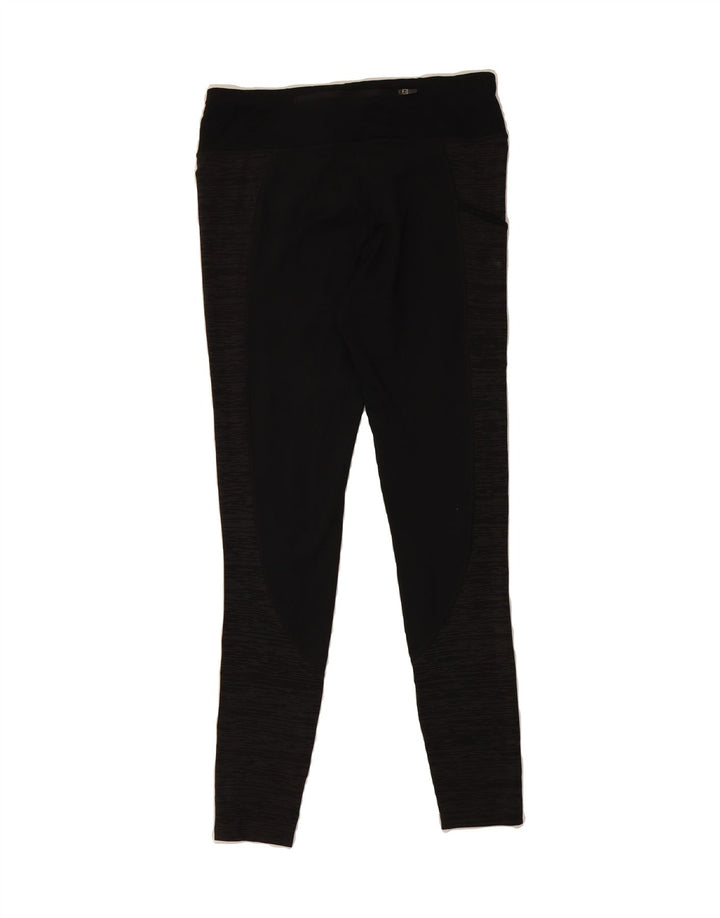 NIKE Womens Dri Fit Leggings UK 14 Medium Black Polyester Vintage Nike and Second-Hand Nike from Messina Hembry 