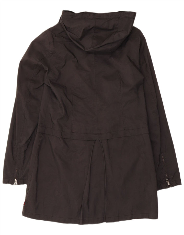 Soprabito con cappuccio da donna Kappa UK 12 medio nero in poliammide