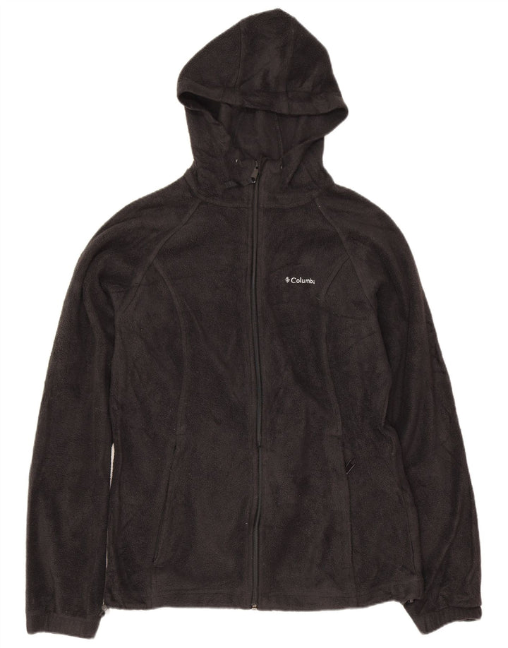 Giacca in pile con cappuccio da uomo Columbia UK 36 Small Poliestere nero